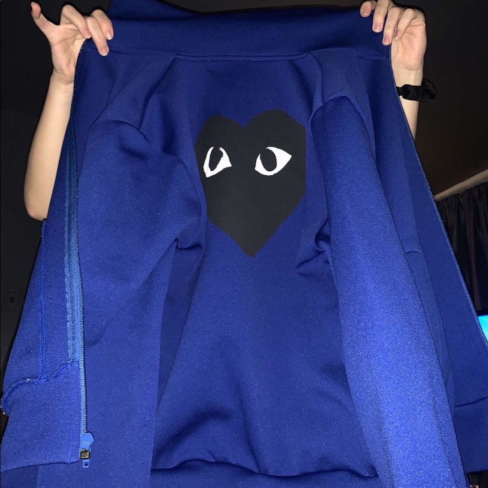 Cdg full zip no hood